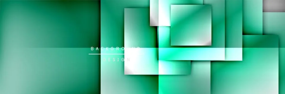 Square shapes composition geometric abstract background. 3D shadow effects and 스톡 일러스트
