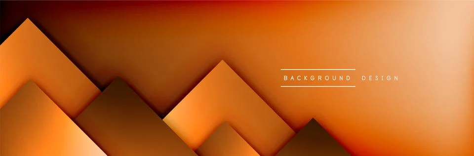 Square shapes composition geometric abstract background. 3D shadow effects and イラスト素材
