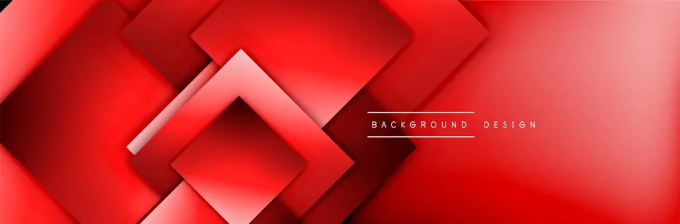 Square shapes composition geometric abstract background. 3D shadow effects and 스톡 일러스트