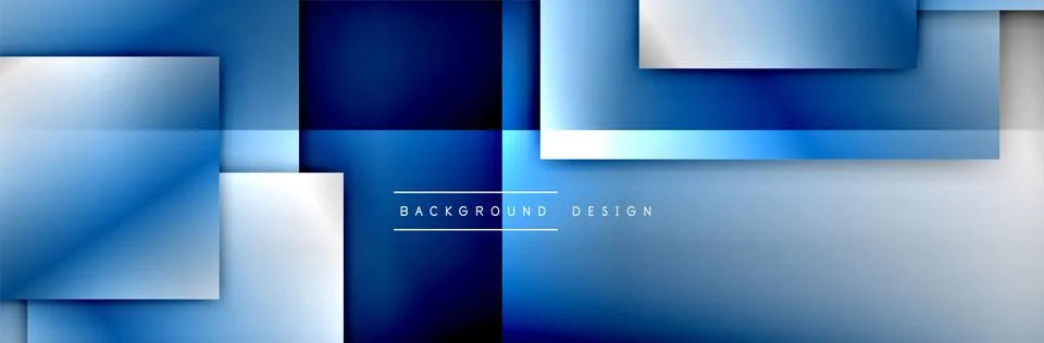 Square shapes composition geometric abstract background. 3D shadow effects and イラスト素材