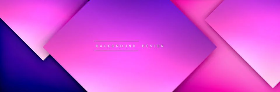 Square shapes composition geometric abstract background. 3D shadow effects and Stock Illustration