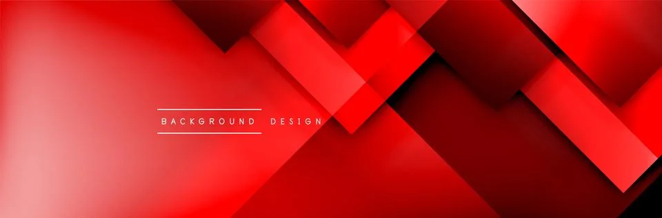 Square shapes composition geometric abstract background. 3D shadow effects and Illustrazione stock