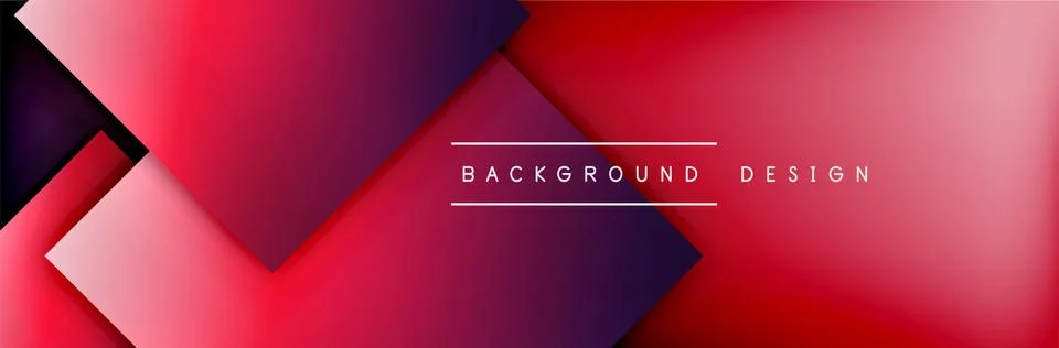 Square shapes composition geometric abstract background. 3D shadow effects and イラスト素材