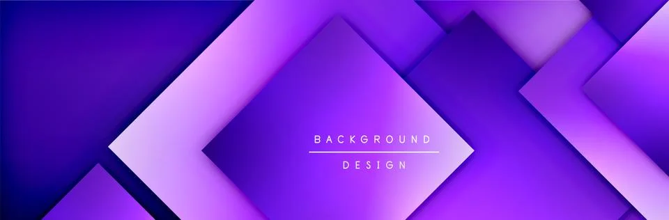 Square shapes composition geometric abstract background. 3D shadow effects and Stock Illustration