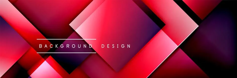 Square shapes composition geometric abstract background. 3D shadow effects and イラスト素材