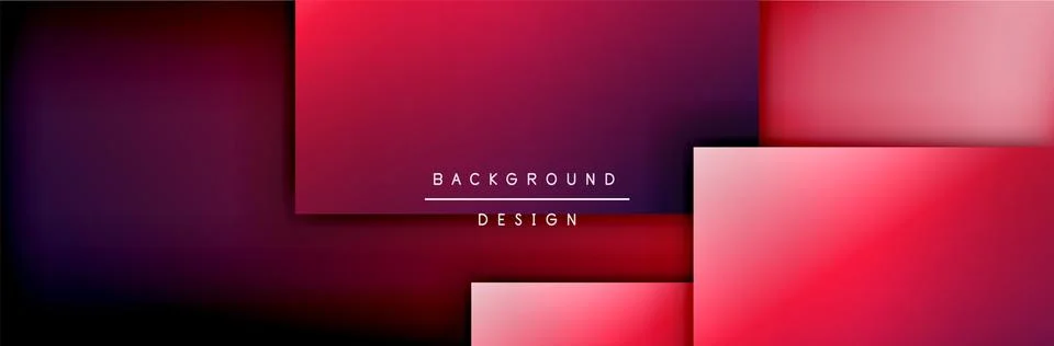 Square shapes composition geometric abstract background. 3D shadow effects and イラスト素材