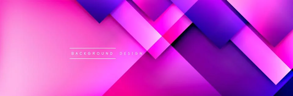 Square shapes composition geometric abstract background. 3D shadow effects and Stock Illustration