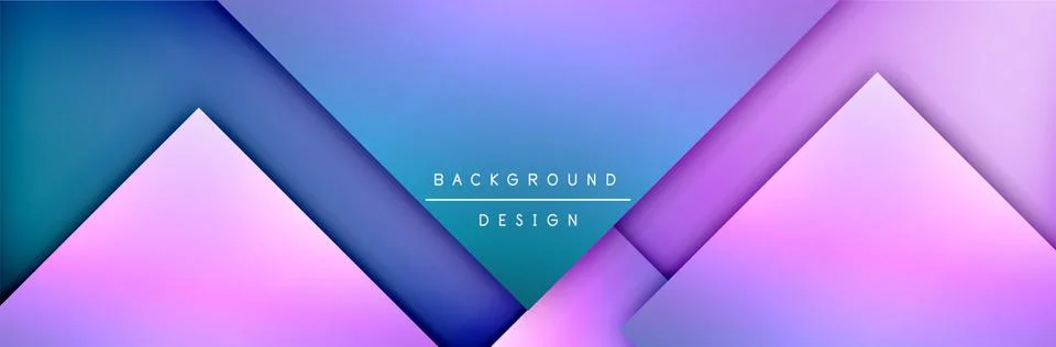 Square shapes composition geometric abstract background. 3D shadow effects and Illustrazione stock