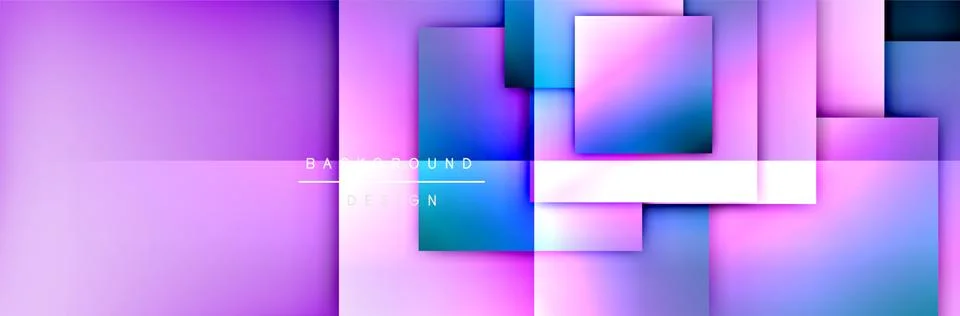Square shapes composition geometric abstract background. 3D shadow effects and イラスト素材