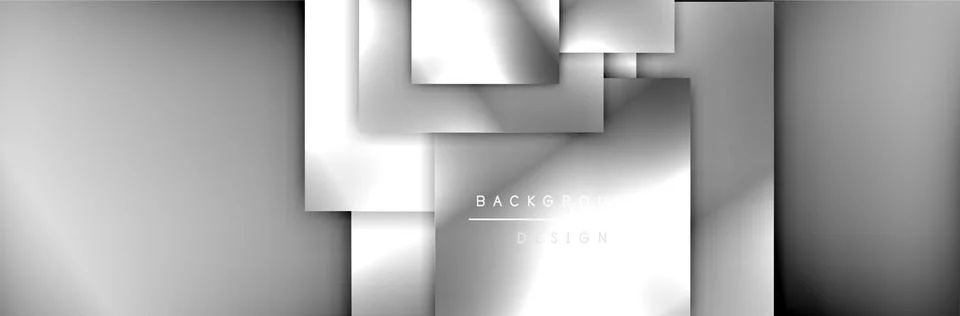 Square shapes composition geometric abstract background. 3D shadow effects and 스톡 일러스트