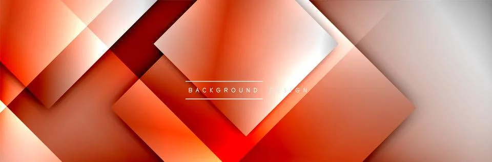 Square shapes composition geometric abstract background. 3D shadow effects and イラスト素材