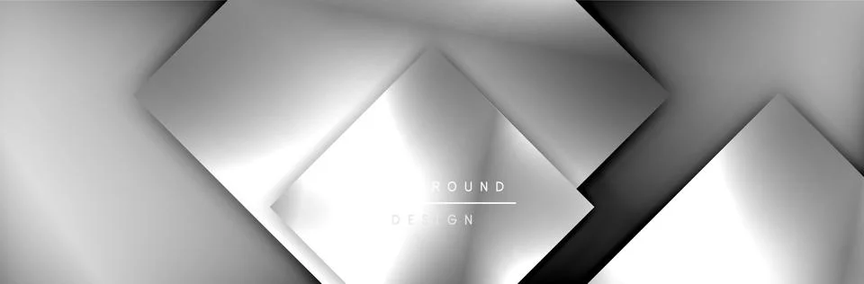 Square shapes composition geometric abstract background. 3D shadow effects and 스톡 일러스트