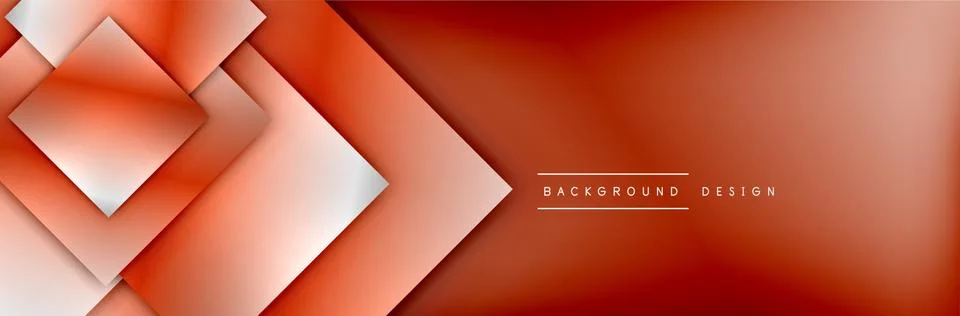 Square shapes composition geometric abstract background. 3D shadow effects and イラスト素材