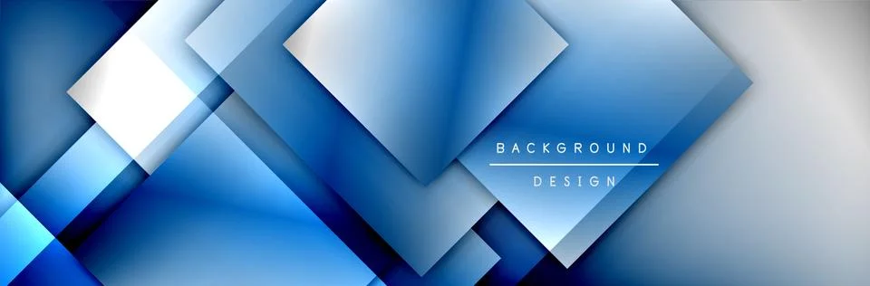 Square shapes composition geometric abstract background. 3D shadow effects and イラスト素材