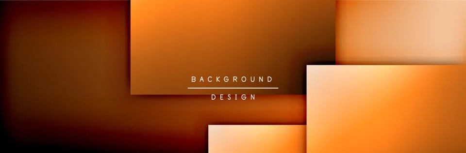 Square shapes composition geometric abstract background. 3D shadow effects and Illustrazione stock