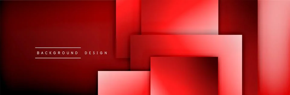 Square shapes composition geometric abstract background. 3D shadow effects and イラスト素材