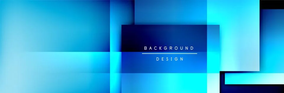 Square shapes composition geometric abstract background. 3D shadow effects and Stock Illustration