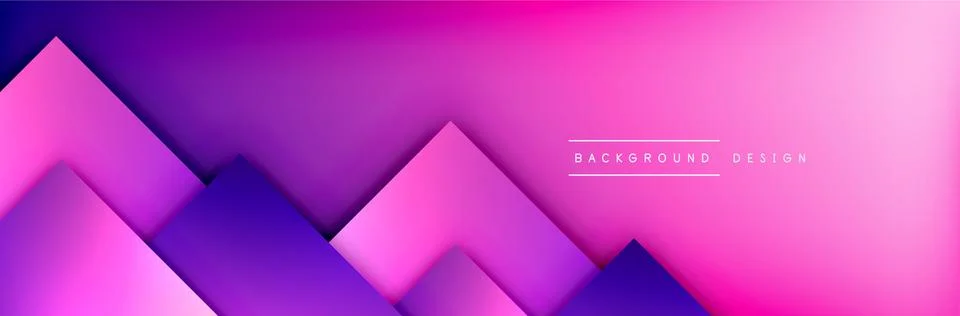 Square shapes composition geometric abstract background. 3D shadow effects and Stock Illustration