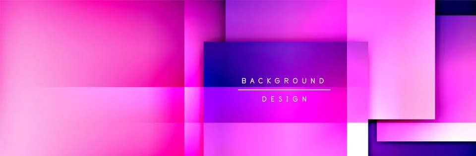 Square shapes composition geometric abstract background. 3D shadow effects and Stock Illustration