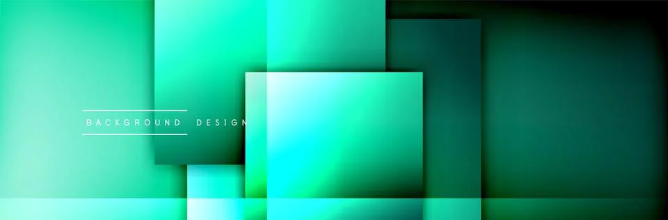 Square shapes composition geometric abstract background. 3D shadow effects and イラスト素材