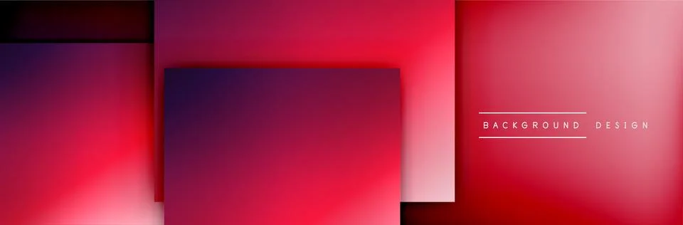 Square shapes composition geometric abstract background. 3D shadow effects and イラスト素材