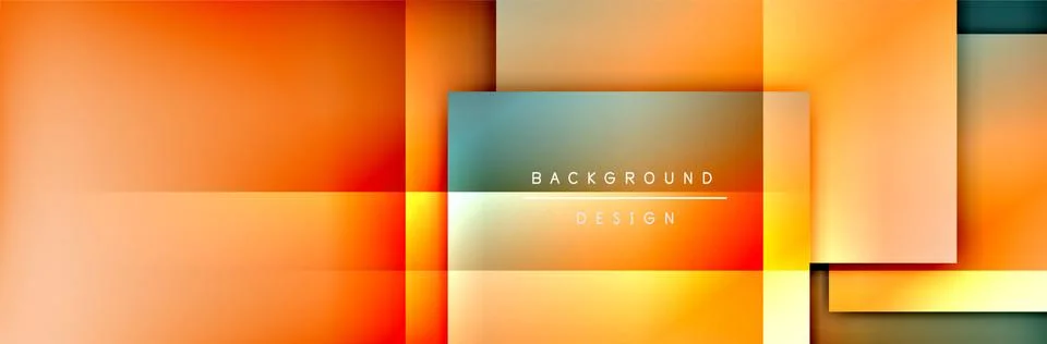 Square shapes composition geometric abstract background. 3D shadow effects and イラスト素材