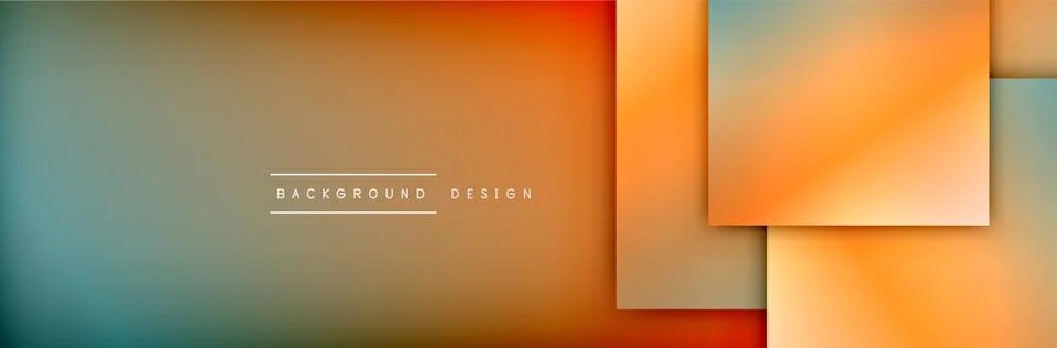 Square shapes composition geometric abstract background. 3D shadow effects and イラスト素材