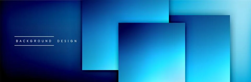 Square shapes composition geometric abstract background. 3D shadow effects and 스톡 일러스트