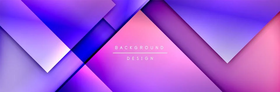Square shapes composition geometric abstract background. 3D shadow effects and 스톡 일러스트