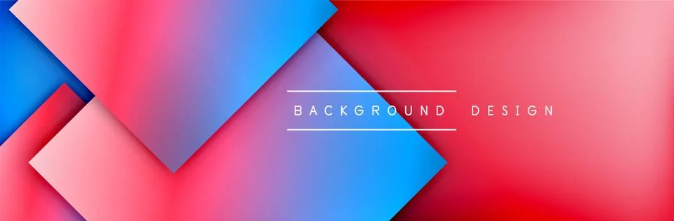 Square shapes composition geometric abstract background. 3D shadow effects and イラスト素材
