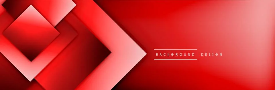 Square shapes composition geometric abstract background. 3D shadow effects and イラスト素材