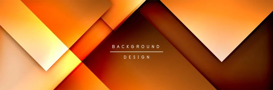 Square shapes composition geometric abstract background. 3D shadow effects and イラスト素材