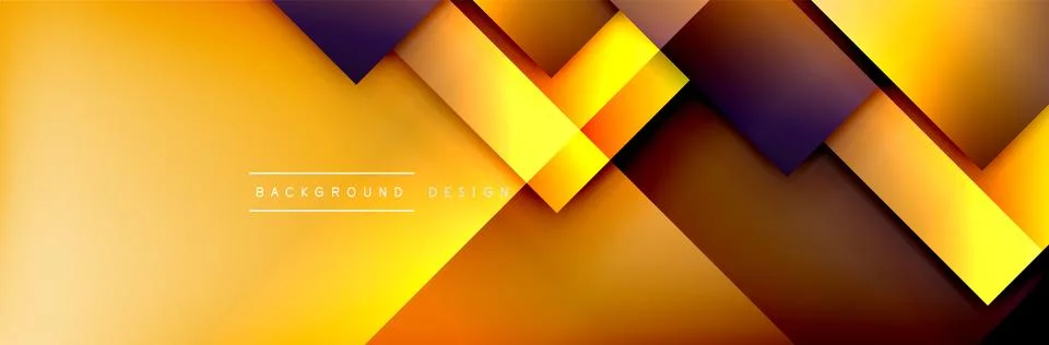 Square shapes composition geometric abstract background. 3D shadow effects and イラスト素材