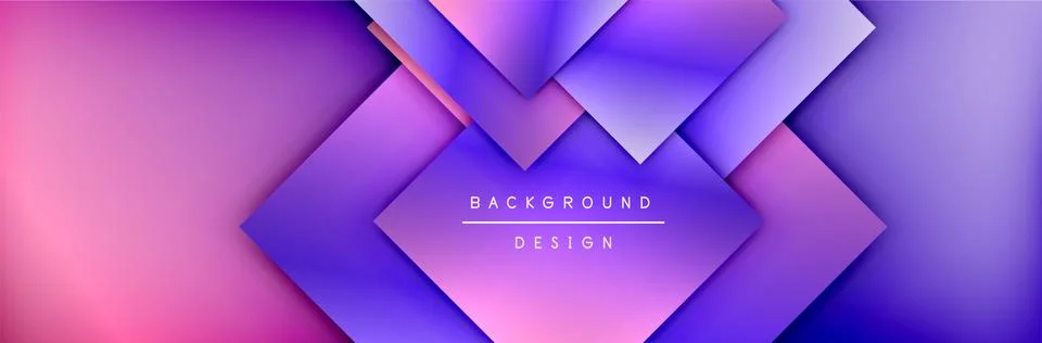 Square shapes composition geometric abstract background. 3D shadow effects and イラスト素材