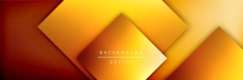 Square shapes composition geometric abstract background. 3D shadow effects and Stock Illustration