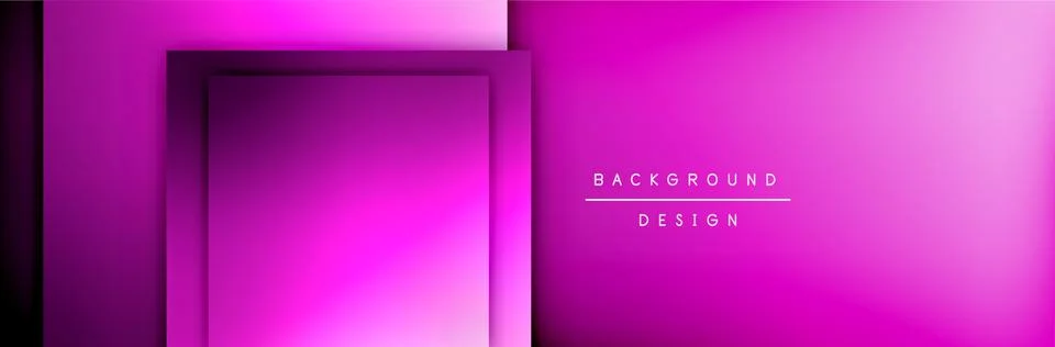 Square shapes composition geometric abstract background. 3D shadow effects and 스톡 일러스트