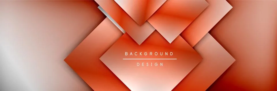 Square shapes composition geometric abstract background. 3D shadow effects and イラスト素材
