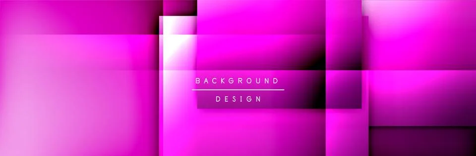 Square shapes composition geometric abstract background. 3D shadow effects and 스톡 일러스트