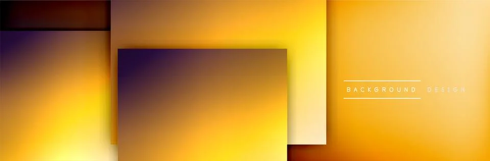 Square shapes composition geometric abstract background. 3D shadow effects and 스톡 일러스트