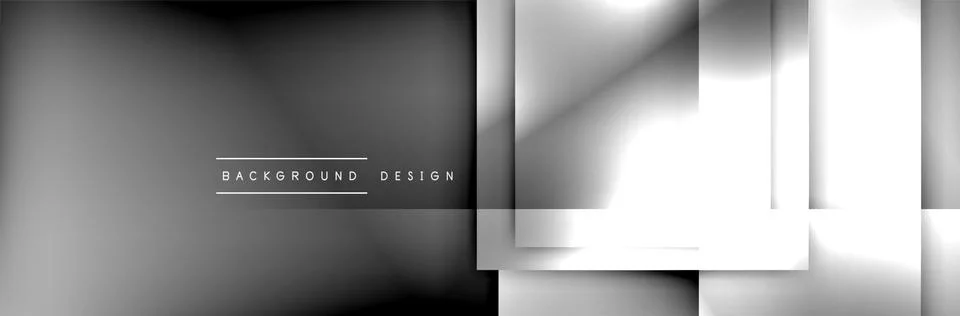 Square shapes composition geometric abstract background. 3D shadow effects and Stock Illustration