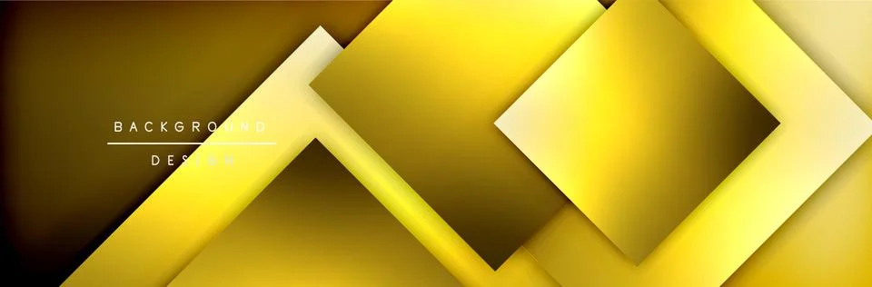 Square shapes composition geometric abstract background. 3D shadow effects and 스톡 일러스트