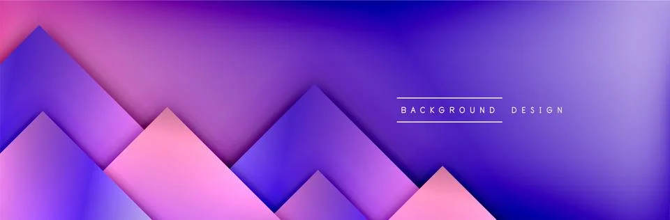 Square shapes composition geometric abstract background. 3D shadow effects and Illustrazione stock