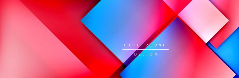 Square shapes composition geometric abstract background. 3D shadow effects and イラスト素材