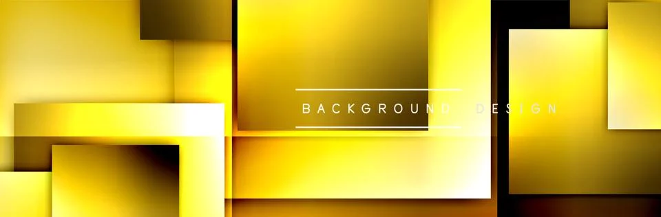 Square shapes composition geometric abstract background. 3D shadow effects and イラスト素材