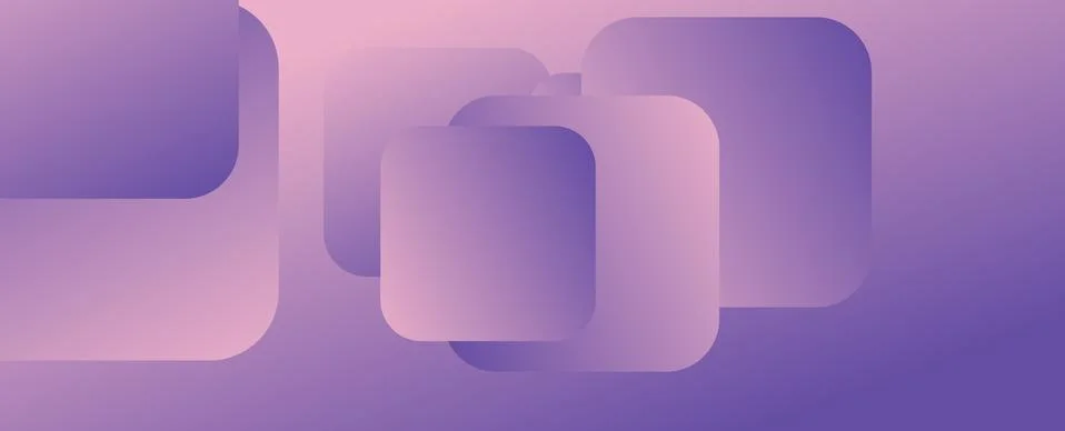 Square shapes composition geometric abstract background. 3D shadow effects and Illustrazione stock