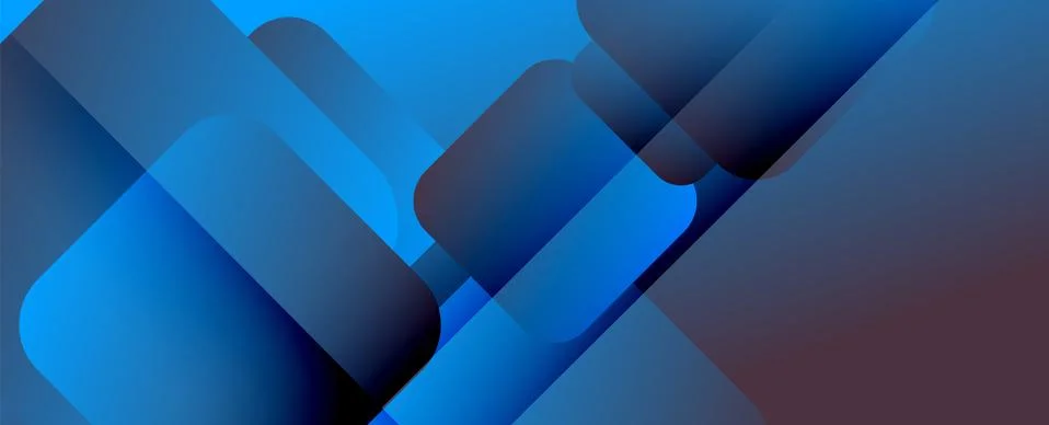 Square shapes composition geometric abstract background. 3D shadow effects and Illustrazione stock