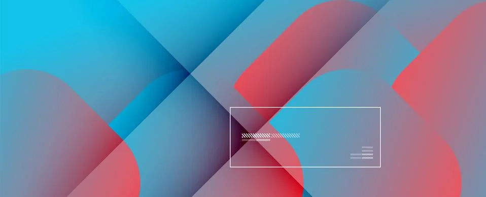 Square shapes composition geometric abstract background. 3D shadow effects and Stock Illustration