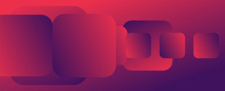 Square shapes composition geometric abstract background. 3D shadow effects and Illustrazione stock