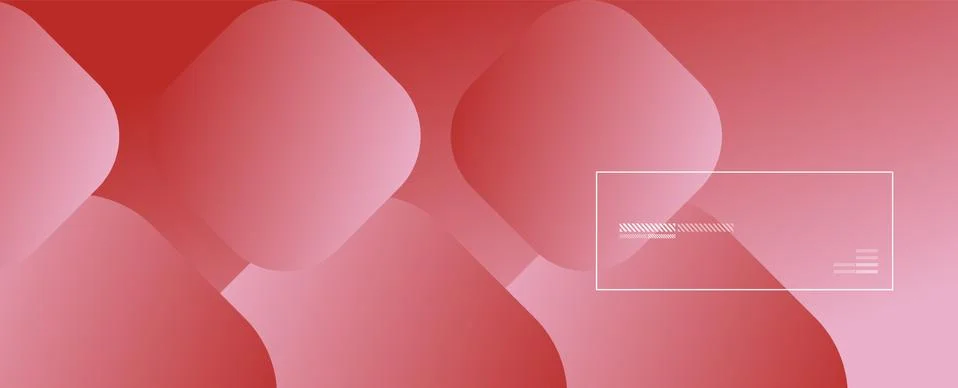 Square shapes composition geometric abstract background. 3D shadow effects and Illustrazione stock