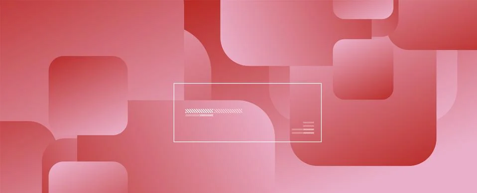 Square shapes composition geometric abstract background. 3D shadow effects and Illustrazione stock